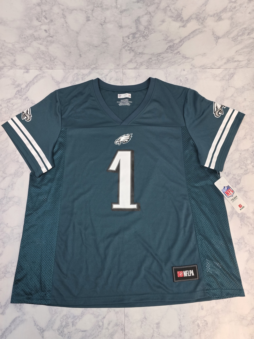 NFL Philadelphia Eagles Football Jersey #1 Jalen Hurts XXL Women's Jersey